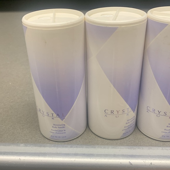 Avon Crystal Aura Shimmering Body Powder Vintage Rare Factory Sealed - Picture 2 of 12